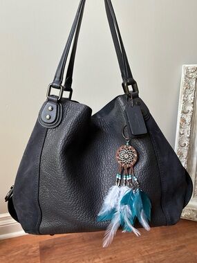 Coach Edie 42 Suede Leather Shoulder Bag, 20334
